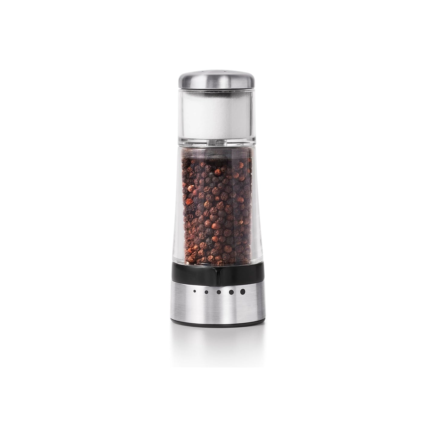OXO Good Grips - Molinillo de sal y pimienta 2 en 1, color plateado