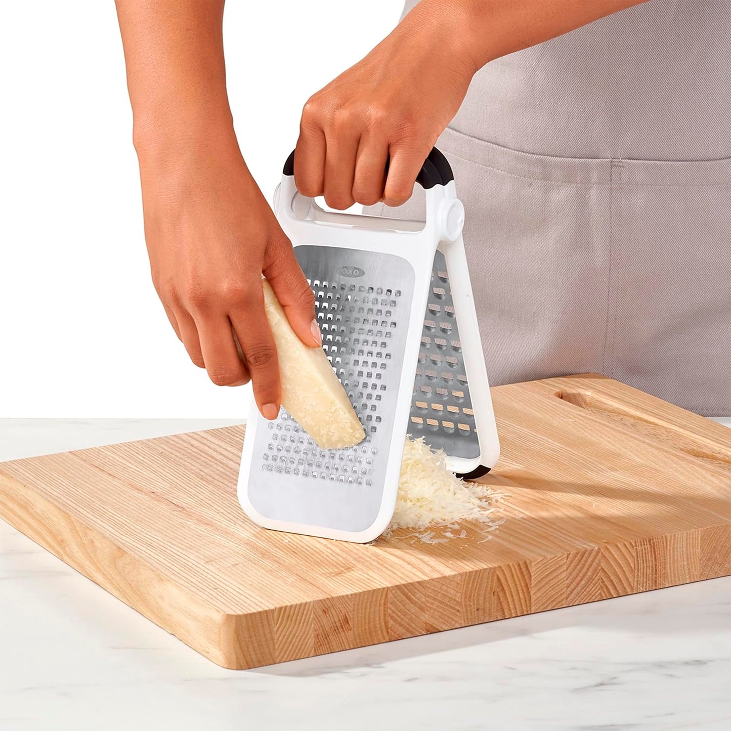 OXO Good Grips - Rallador de cocina profesional doble de acero inoxidable, ideal para rallar cítricos