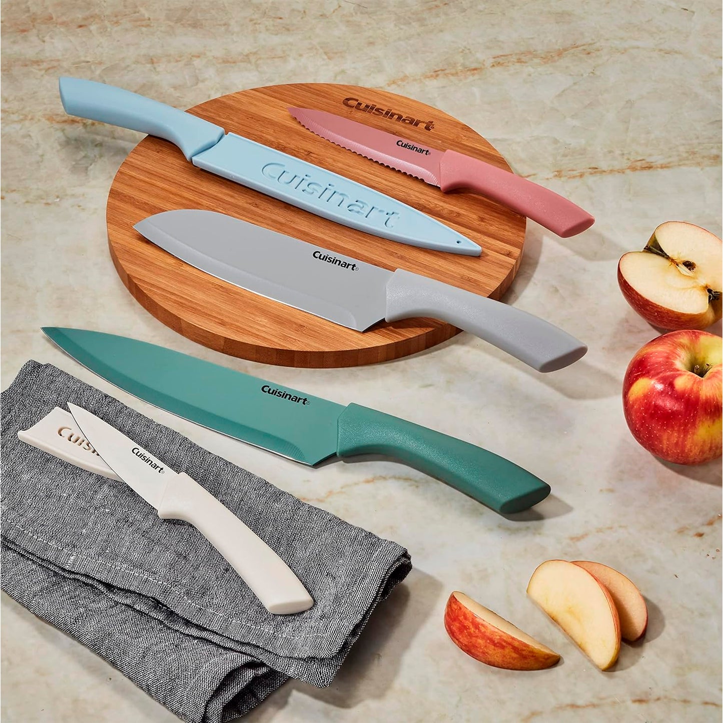 Cuisinart C55-10PCER Juego de cubiertos recubiertos de cerámica de 10 piezas