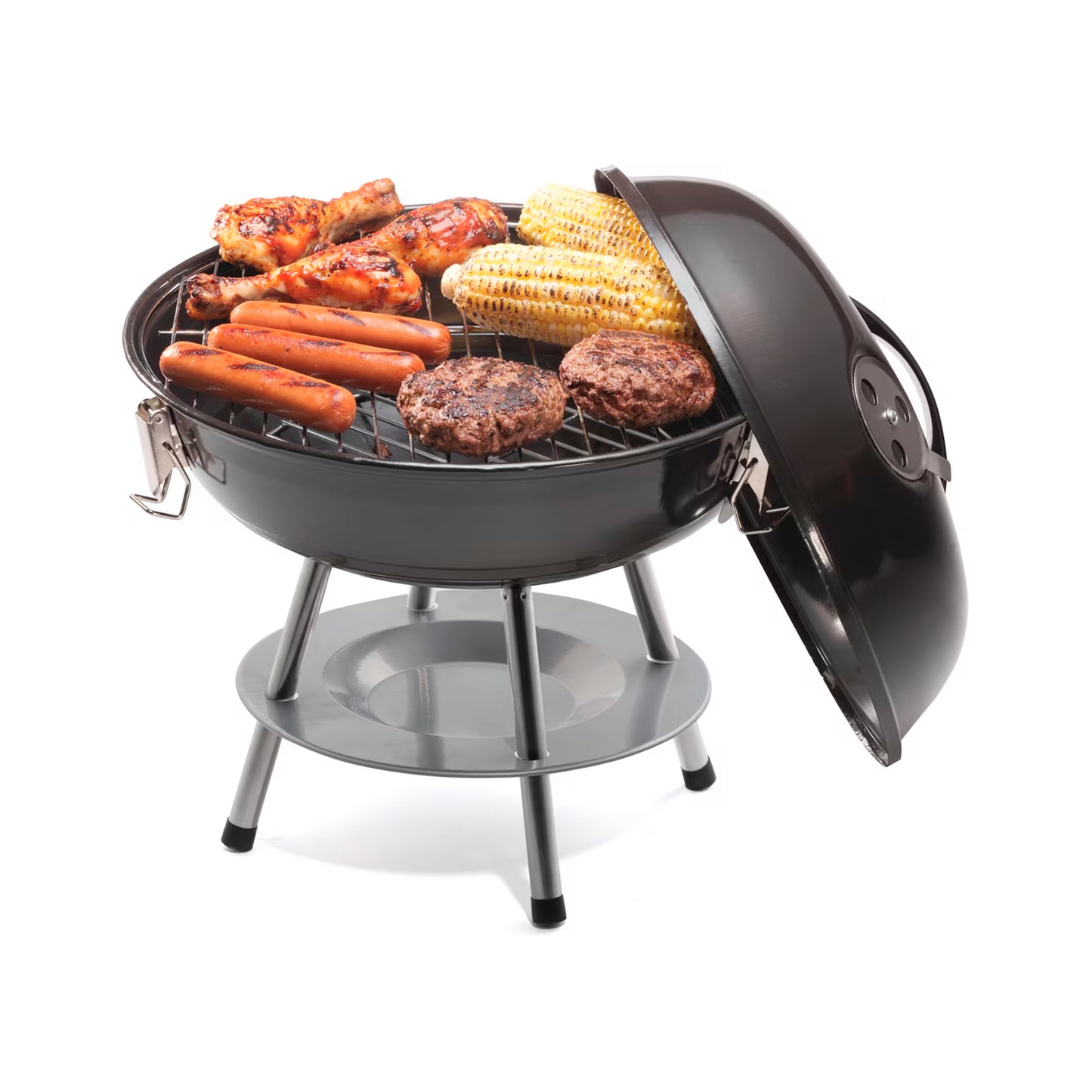 Parrilla de carbón portátil Cuisinart CCG-190, 14 pulgadas, negra