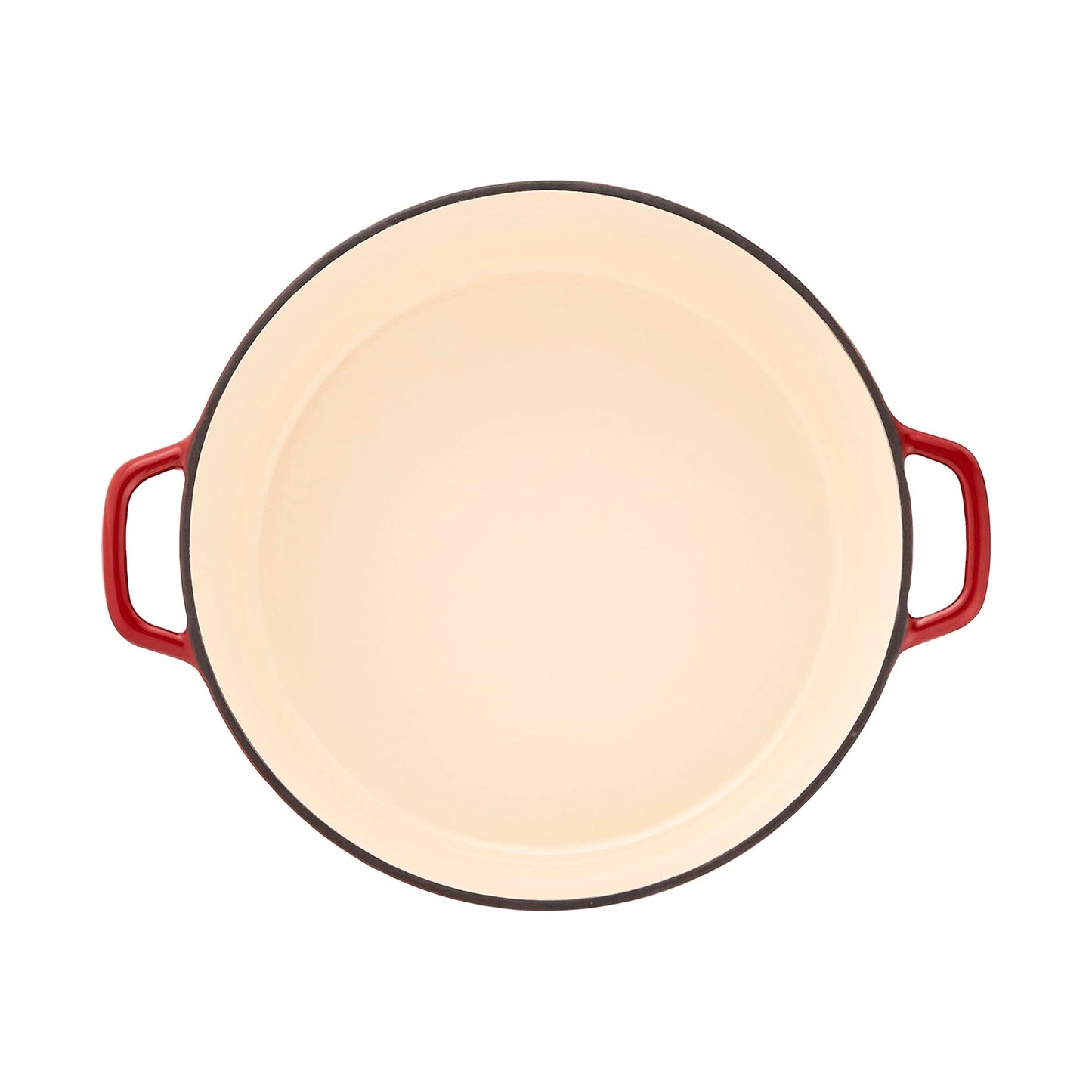 Cuisinart Chef's Classic - Cacerola redonda de hierro fundido esmaltado, 7 cuartos de galón, color rojo