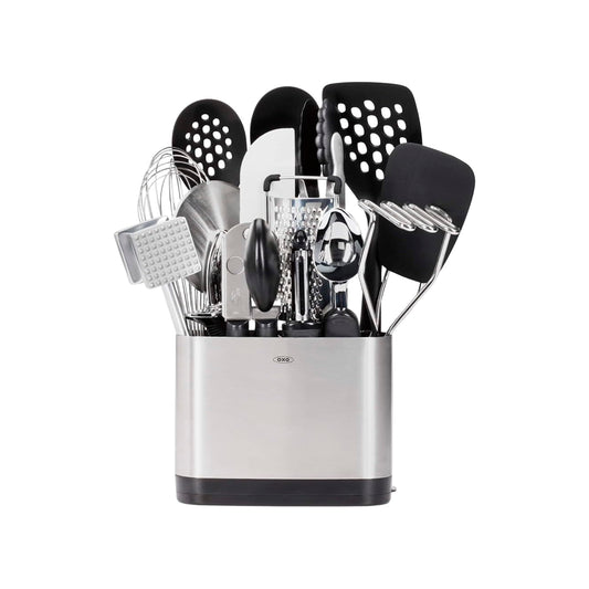 Juego de herramientas OXO Good Grips de cocina para uso cotidiano, Plateado