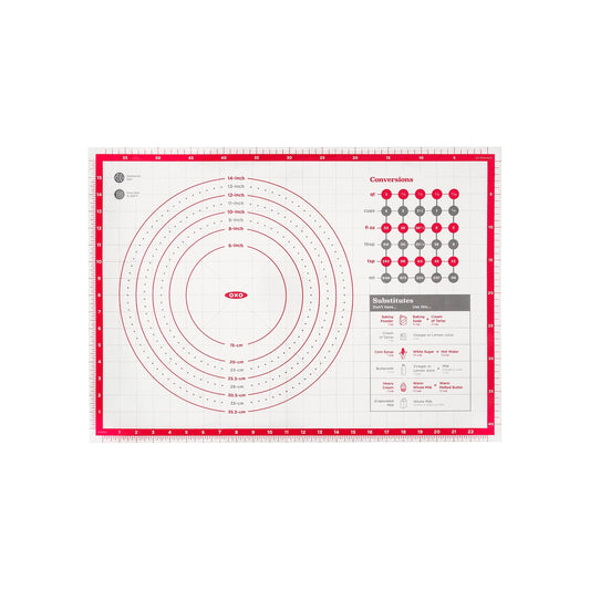 Oxo 11211300 Tapete para Medir de Silicón, 23 cm, Multicolor