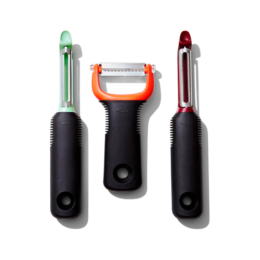 OXO Good Grips - Juego de pelador de 3 piezas