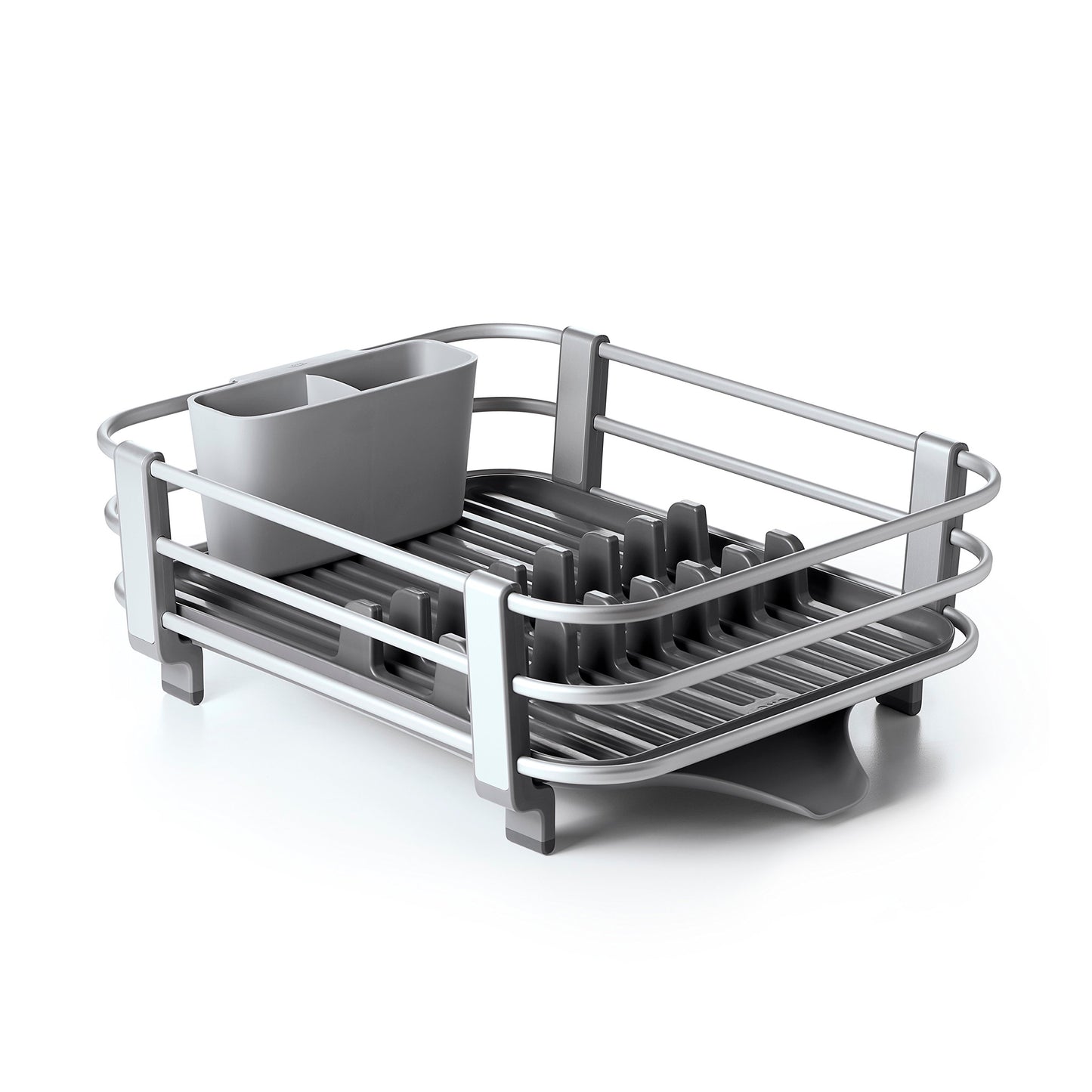 OXO 13229100 - Escurridor de Platos de Aluminio, plástico, Color Gris