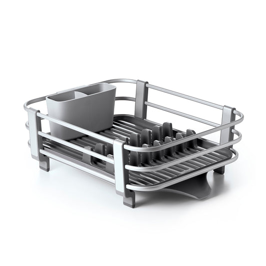 OXO 13229100 - Escurridor de Platos de Aluminio, plástico, Color Gris