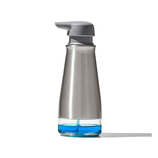 OXO Dispensador de jabón espumoso de acero inoxidable Good Grips