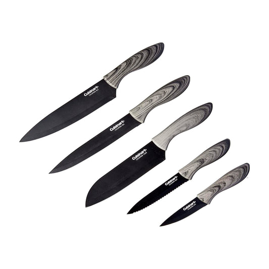 Cuisinart C55-10PBW Advantage-Juego de cubiertos, 10 piezas, negro
