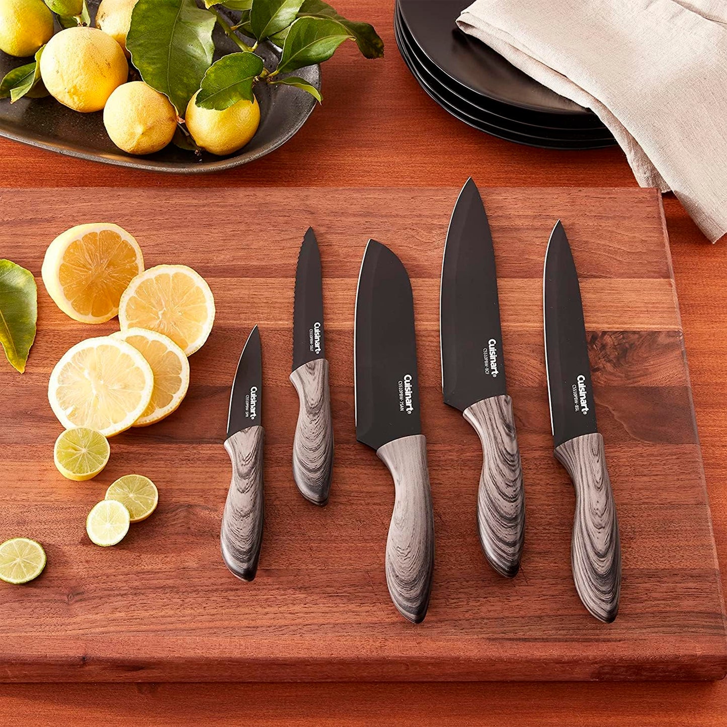 Cuisinart C55-10PBW Advantage-Juego de cubiertos, 10 piezas, negro