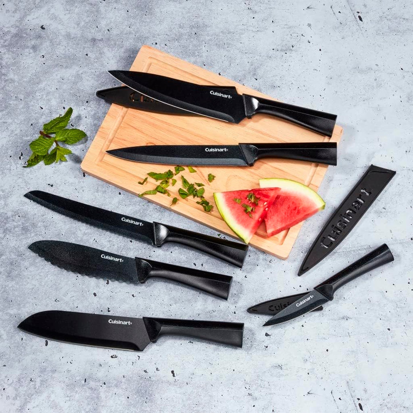 Juego de Cuchillos Cuisinart C55-12PMB Advantage Metálico - Negro 12 pieza