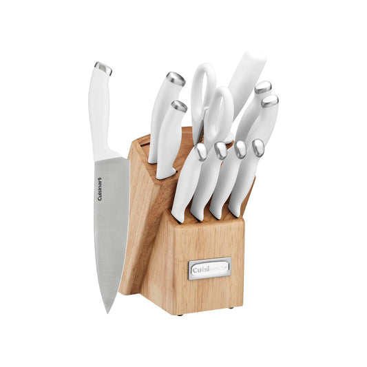 Cusinart - Juego de cuchillos de bloque de 12 piezas con cuchillas de acero para corte preciso, ligero, acero inoxidable, duradero y apto para lavavajillas, C77SSW-12P