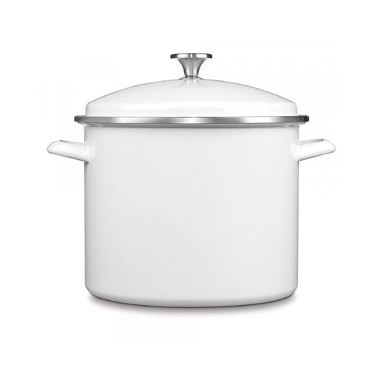 Cacerola Stockpot Chef's Cuisinart EOS126-28W - Esmalte Blanc