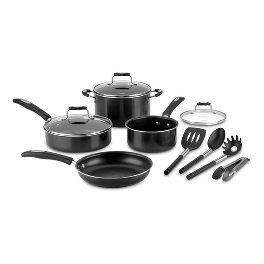 Cuisinart P57-11BK - Juego de 11 piezas antiadherentes, color negro